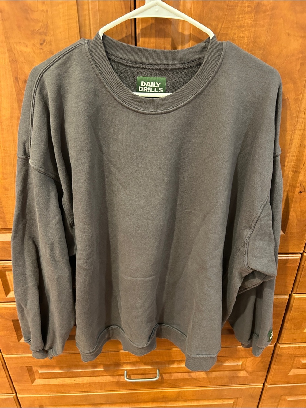 Daily Drills Dark Charcoal Crewneck Sweatshirt